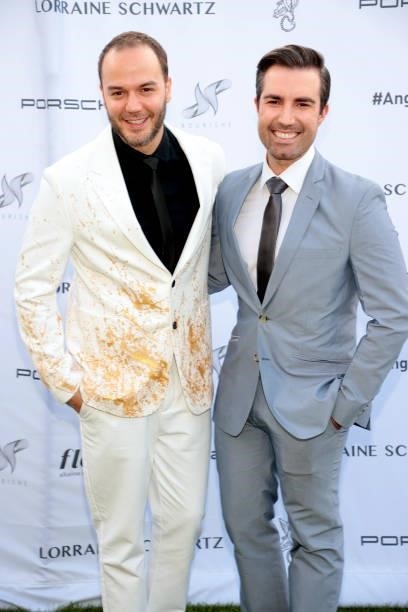 Fer Da Silva and Alex Pita attend the Angel Ball Summer Gala Honoring Simone I. Smith & Maye Musk hosted by Gabrielle's Angel Foundation on August...