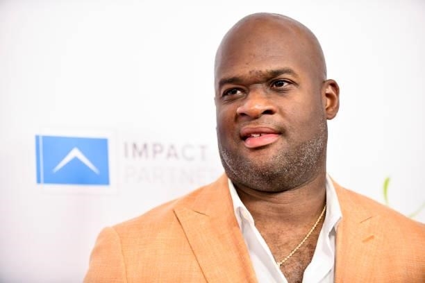 Vince Young attends the Harold and Carole Pump Foundation Gala at The Beverly Hilton on August 20, 2021 in Beverly Hills, California.