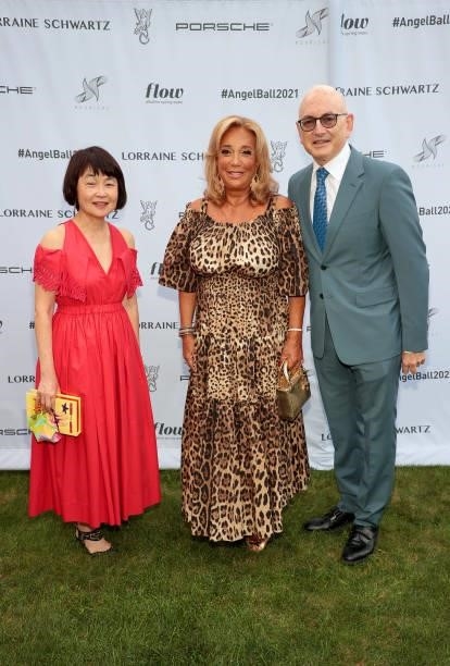 Denise Rich and Stephen D. Nimer attend the Angel Ball Summer Gala Honoring Simone I. Smith & Maye Musk hosted by Gabrielle's Angel Foundation on...