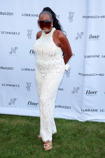 Star Jones attends the Angel Ball Summer Gala Honoring Simone I. Smith & Maye Musk hosted by Gabrielle's Angel Foundation on August 20, 2021 in...