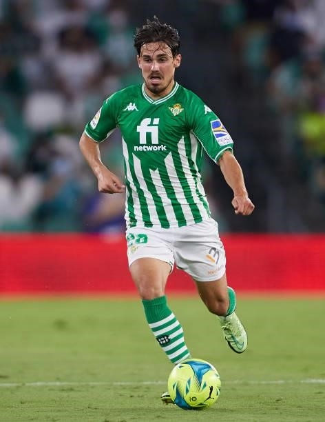 Rodri Sanchez of Real Betis in action during the La Liga Santader match between Real Betis and Cadiz CF on Friday 20 August in Seville, Spain