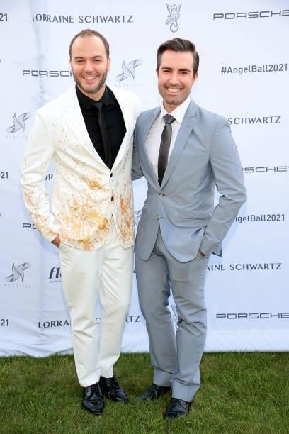 Fer Da Silva and Alex Pita attend the Angel Ball Summer Gala Honoring Simone I. Smith & Maye Musk hosted by Gabrielle's Angel Foundation on August...