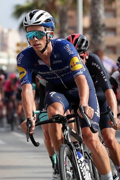 James Knox of United Kingdom and Team Deceuninck - Quick-Step competes during the 76th Tour of Spain 2021, Stage 8 a 173,7 km stage from Santa Pola...