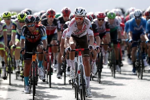 Mickaël Cherel of France and AG2R Citröen Team competes during the 76th Tour of Spain 2021, Stage 8 a 173,7 km stage from Santa Pola to La Manga del...