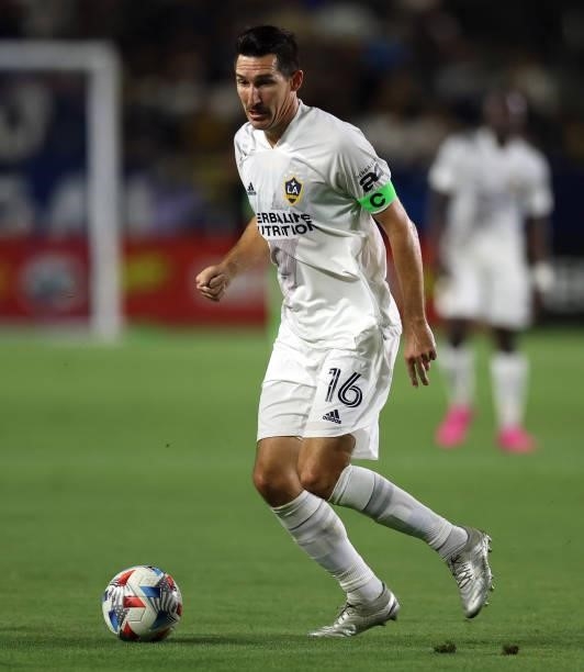 Sacha Kljestan of Los Angeles Galaxy in the first half at Dignity Health Sports Park on August 20, 2021 in Carson, California.