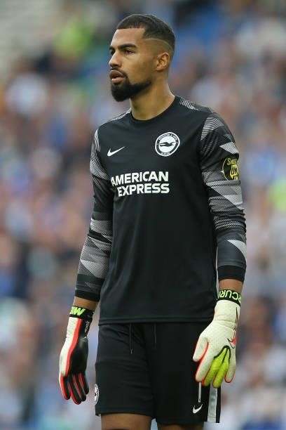 Robert Sanchez of Brighton & Hove Albion during the Premier League match between Brighton & Hove Albion and Watford at American Express Community...