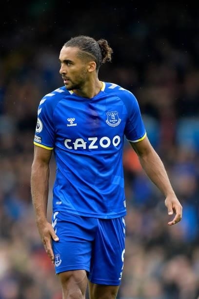 Dominic Calvert-Lewin of Everton during the Premier League match between Leeds United and Everton at Elland Road on August 21 2021 in Leeds, England.