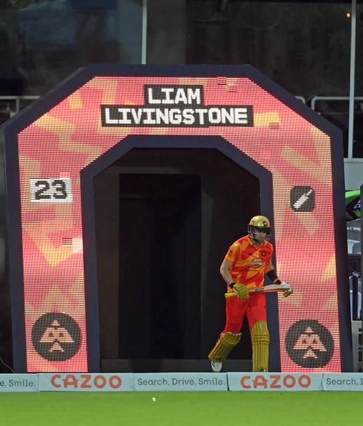 Phoenix batter Liam Livingstone comes out of the tunnel to bat during The Hundred Final match between Birmingham Phoenix Men and Southern Brave Men...