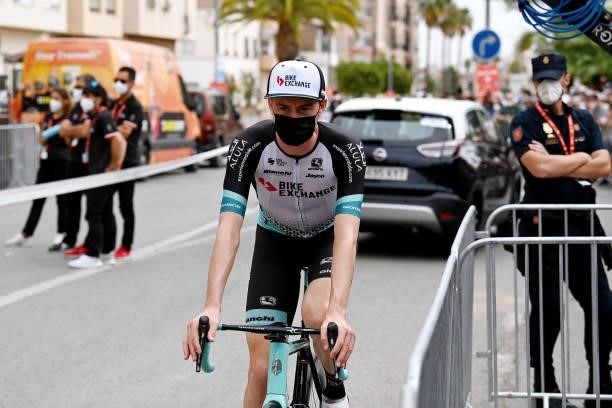Lucas Hamilton of Australia and Team BikeExchange prepares for the race prior to the 76th Tour of Spain 2021, Stage 9 a 188 km stage from Puerto...