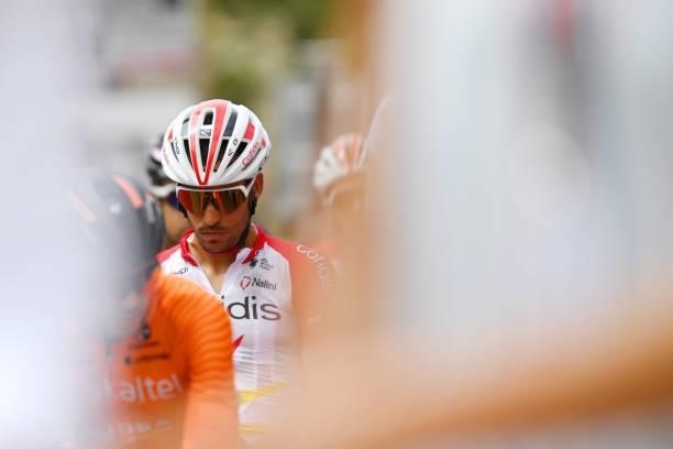 José Herrada Lopez of Spain and Team Cofidis prepares for the race prior to the 76th Tour of Spain 2021, Stage 9 a 188 km stage from Puerto Lumbreras...