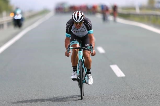 Robert Stannard of Australia and Team BikeExchange attacks in breakaway during the 76th Tour of Spain 2021, Stage 9 a 188 km stage from Puerto...