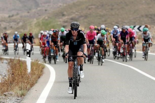 Thymen Arensman of Netherlands and Team DSM attacks during the 76th Tour of Spain 2021, Stage 9 a 188 km stage from Puerto Lumbreras to Alto de...
