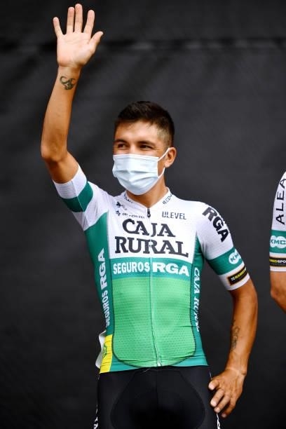 Jefferson Alveiro Cepeda Hérnandez of Ecuador and Team Caja Rural-Seguros RGA during the team presentation prior to the 76th Tour of Spain 2021,...