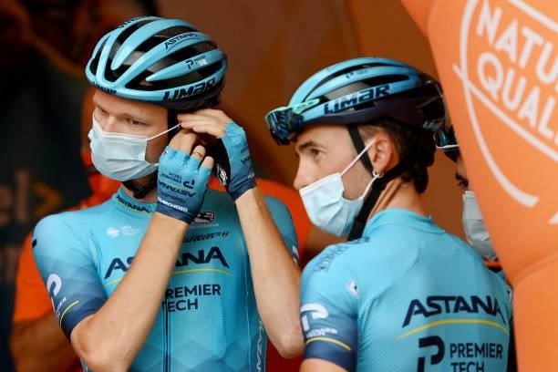 Aleksander Vlasov of Russia and Team Astana – Premier Tech during the team presentation prior to the 76th Tour of Spain 2021, Stage 9 a 188 km stage...
