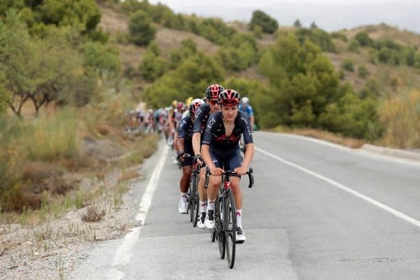 Thomas Pidcock of United Kingdom and Team INEOS Grenadiers lead the peloton during the 76th Tour of Spain 2021, Stage 9 a 188 km stage from Puerto...