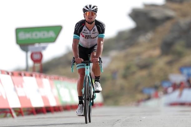 Robert Stannard of Australia and Team BikeExchange crosses the finishing line during the 76th Tour of Spain 2021, Stage 9 a 188 km stage from Puerto...