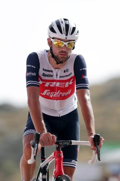 Antonio Nibali of Italy and Team Trek - Segafredo crosses the finishing line during the 76th Tour of Spain 2021, Stage 9 a 188 km stage from Puerto...
