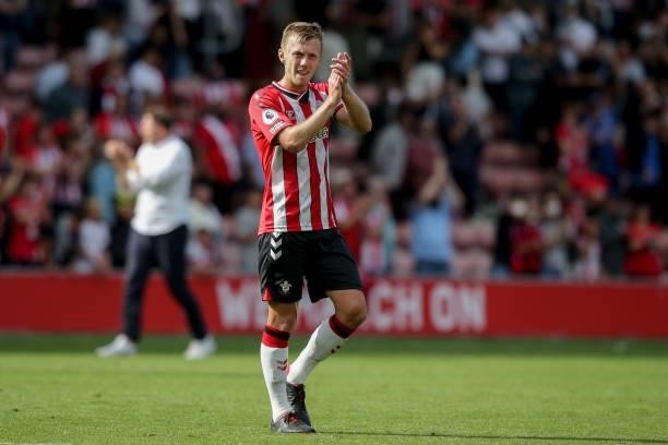 James Ward-Prowse of Southampton after his sides 1-1 draw during the Premier League match between Southampton and Manchester United at St Mary's...