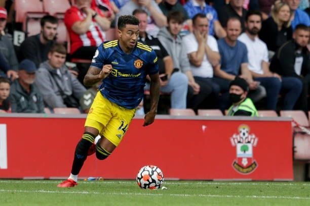 Jesse Lingard of Manchester United during the Premier League match between Southampton and Manchester United at St Mary's Stadium on August 22, 2021...