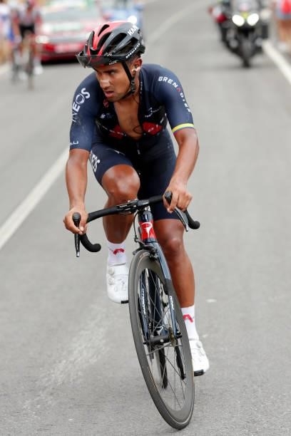 Jhonnatan Narvaez Prado of Ecuador and Team INEOS Grenadiers competes during the 76th Tour of Spain 2021, Stage 9 a 188 km stage from Puerto...