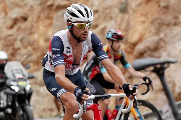 Antonio Nibali of Italy and Team Trek - Segafredo competes during the 76th Tour of Spain 2021, Stage 9 a 188 km stage from Puerto Lumbreras to Alto...