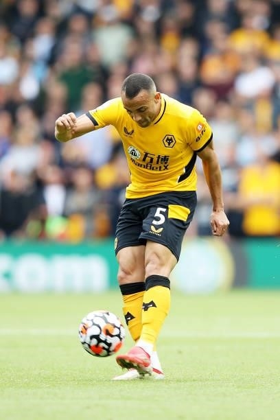Marcal of Wolverhampton Wanderers in action during the Premier League match between Wolverhampton Wanderers and Tottenham Hotspur at Molineux on...