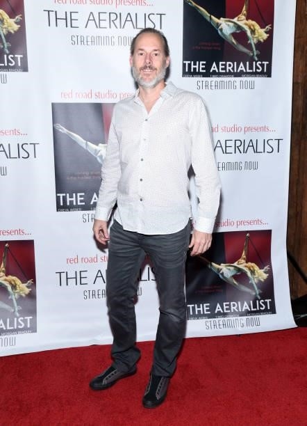 Director Ned Farr attends the Los Angeles premiere of the film "The Aerialist