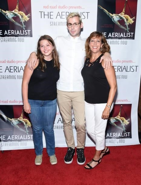 Brendan Petrizzo and guests attend the Los Angeles premiere of the film "The Aerialist