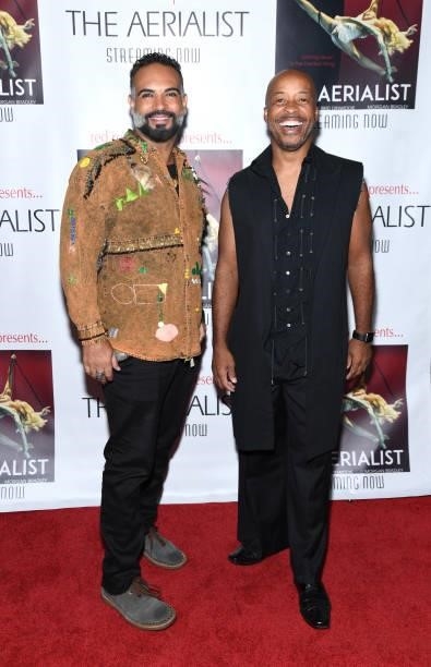 Leo Moctezuma and Chris Payne Dupri attend the Los Angeles premiere of the film "The Aerialist