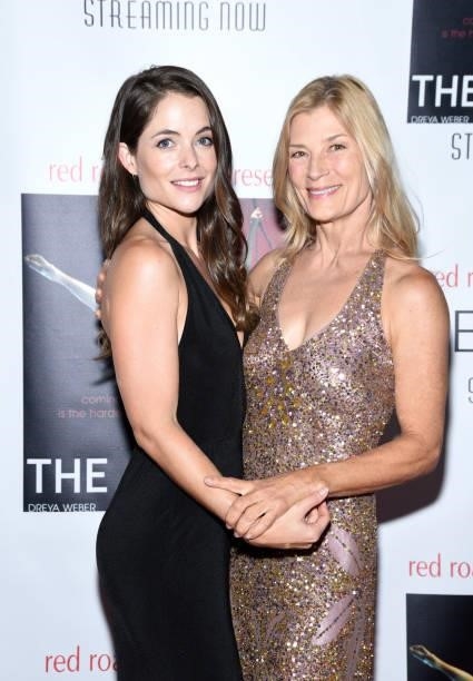 Morgan Bradley and Dreya Weber attend the Los Angeles premiere of the film "The Aerialist