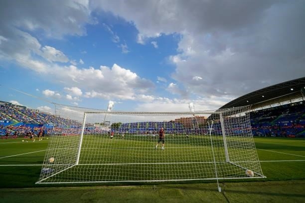 General view prior to the La Liga Santander match between Getafe CF and Sevilla FC at Coliseum Alfonso Perez on August 23, 2021 in Getafe, Spain.