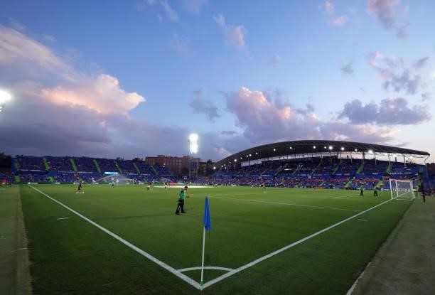 General view during the La Liga Santander match between Getafe CF and Sevilla FC at Coliseum Alfonso Perez on August 23, 2021 in Getafe, Spain.
