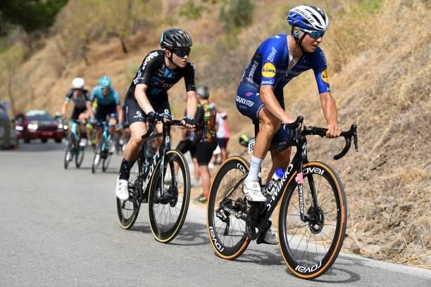 Mauri Vansevenant of Belgium and Team Deceuninck - Quick-Step in the Breakaway during the 76th Tour of Spain 2021, Stage 10 a 189km stage from...
