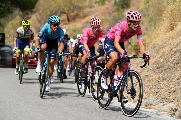 Magnus Cort Nielsen of Denmark and Team EF Education - Nippo in the Breakaway during the 76th Tour of Spain 2021, Stage 10 a 189km stage from...