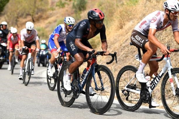 Jhonnatan Narvaez Prado of Ecuador and Team INEOS Grenadiers in the Breakaway during the 76th Tour of Spain 2021, Stage 10 a 189km stage from...
