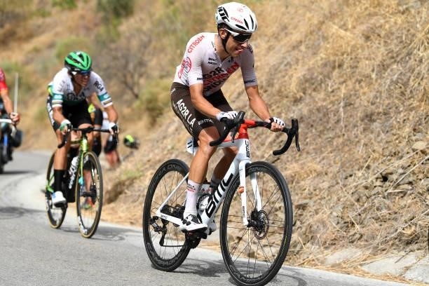 Geoffrey Bouchard of France and AG2R Citröen Team in the Breakaway during the 76th Tour of Spain 2021, Stage 10 a 189km stage from Roquetas de Mar to...