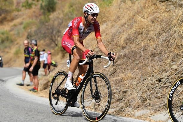 Jesús Herrada Lopez of Spain and Team Cofidis in the Breakaway during the 76th Tour of Spain 2021, Stage 10 a 189km stage from Roquetas de Mar to...