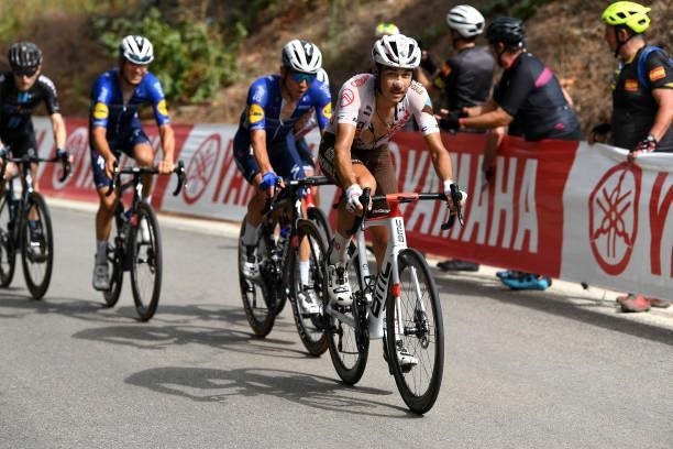 Clément Champoussin of France and AG2R Citröen Team leads The Breakaway during the 76th Tour of Spain 2021, Stage 10 a 189km stage from Roquetas de...