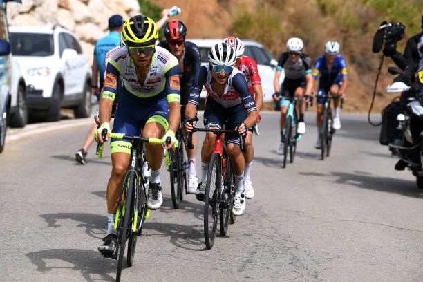 Kenny Elissonde of France and Team Trek - Segafredo in the Breakaway during the 76th Tour of Spain 2021, Stage 10 a 189km stage from Roquetas de Mar...