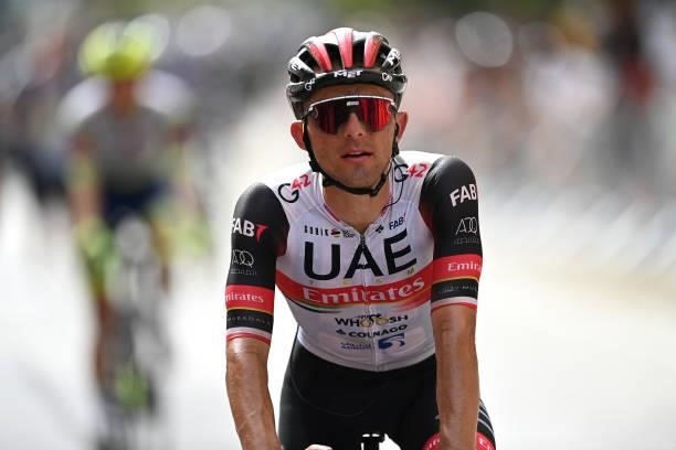 Rafal Majka of Poland and UAE Team Emiratescrosses the finishing line during the 76th Tour of Spain 2021, Stage 10 a 189km stage from Roquetas de Mar...