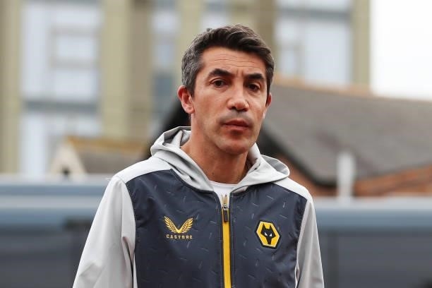 Bruno Lage, Manager of Wolverhampton Wanderers arrives at the stadium prior to the Carabao Cup Second Round match between Nottingham Forest and...