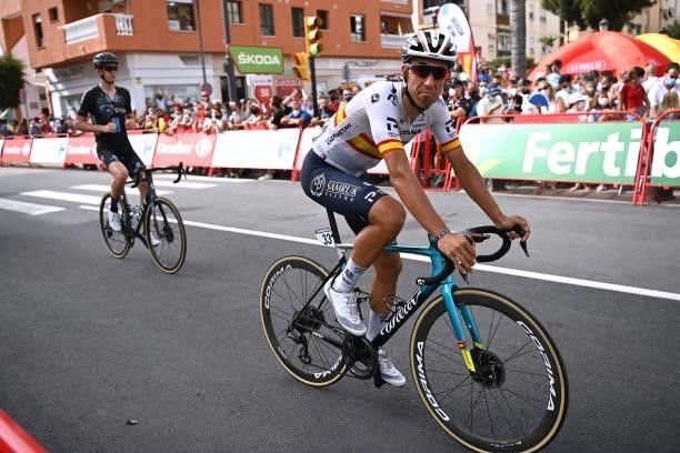Omar Fraile Matarranz of Spain and Team Astana – Premier Tech crosses the finishing line during the 76th Tour of Spain 2021, Stage 10 a 189km stage...