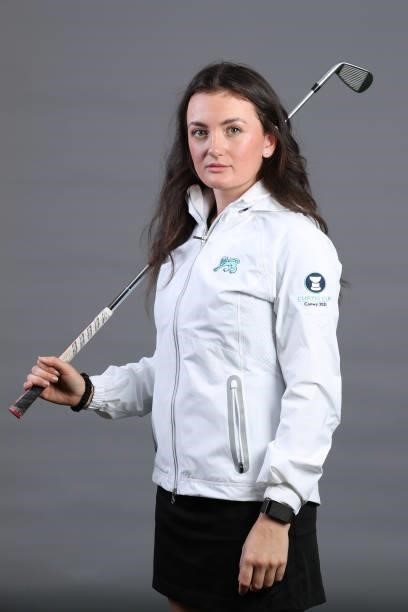 Charlotte Heath of Team Great Britain and Ireland poses for a portrait ahead of The Curtis Cup at Conwy Golf Club on August 24, 2021 in Conwy, Wales.