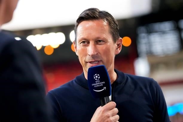Coach Roger Schmidt of PSV during the UEFA Champions League Play-Offs Leg Two match between PSV and Benfica at Philips Stadion on August 24, 2021 in...