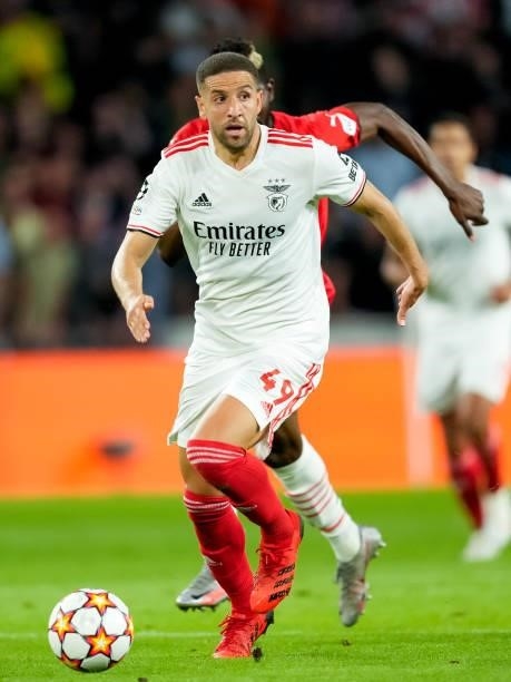Adel Taarabt of Benfica during the UEFA Champions League Play-Offs Leg Two match between PSV and Benfica at Philips Stadion on August 24, 2021 in...