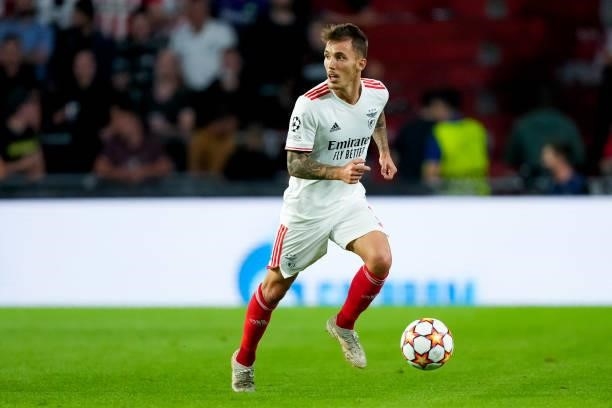 Alejandro Grimaldo of Benfica during the UEFA Champions League Play-Offs Leg Two match between PSV and Benfica at Philips Stadion on August 24, 2021...