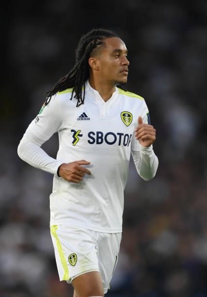 Leeds player Helder Costa in action during the Carabao Cup Second Round match between Leeds United and Crewe Alexandra at Elland Road on August 24,...