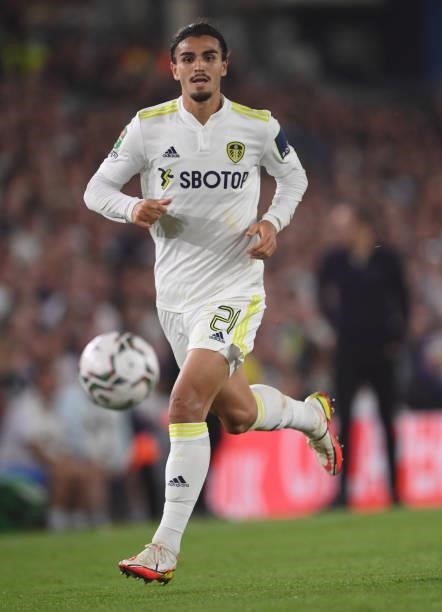 Leeds player Pascal Struijk in action during the Carabao Cup Second Round match between Leeds United and Crewe Alexandra at Elland Road on August 24,...