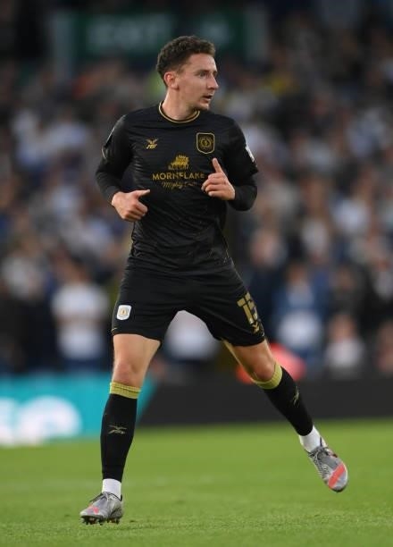 Crewe player Callum McFadzean in action during the Carabao Cup Second Round match between Leeds United and Crewe Alexandra at Elland Road on August...