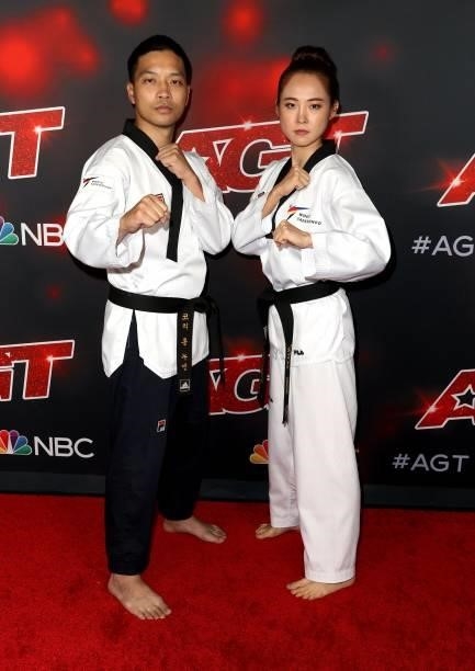 Members of the World Taekwondo Demonstration Team attend "America's Got Talent